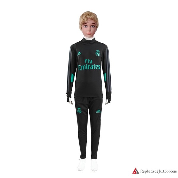 Chandal Real Madrid Niño 2017-2018 Verde Negro